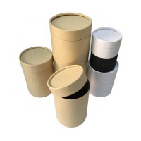 Customize craft cardboard cylinder box with lids paper cylinder shape gift box